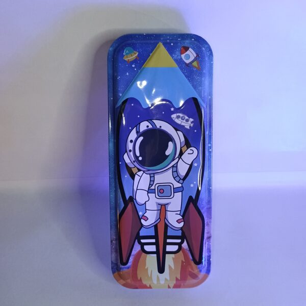 Cottagekart||Astronaut Metal Pencil Case Pouch For Kids ||Metal Pencil, Pen, Stationary Case||Durable & Spacious School Stationery Box - Image 11