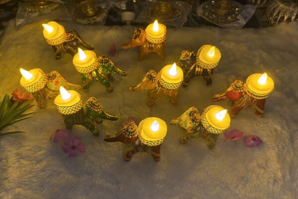 Handmade Elephant Decorative Set of 10– Ethnic Home Décor,Diwali & Wedding Gift - Image 8