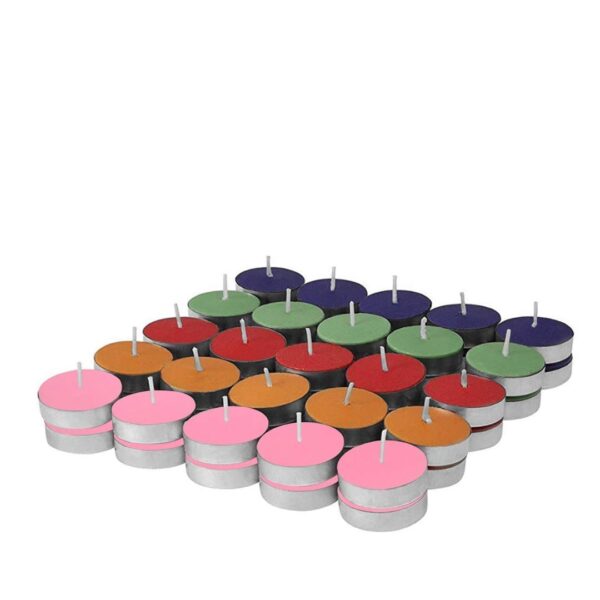 Cottagekart||Tealight Candles – Long-Lasting Unscented Wax Candles for Diwali, Puja & Home Décor|| Pack of 50 Candles - Image 7