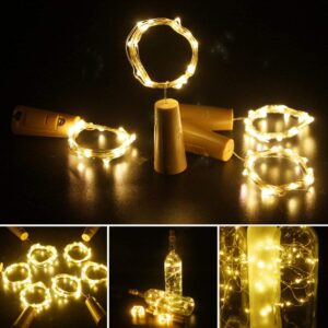 Cottagekart||Cork Lights for Bottles – Warm LED Fairy String Lights for Decoration & DIY Crafts|Set of 3