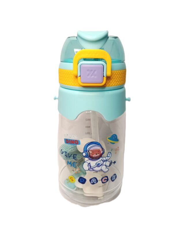 Cottagekart||Cute Kids Water Bottle with Astronaut Design – BPA Free, Leak-Proof, Sipper Bottle for School & Travel (Sky Blue, 600ml)