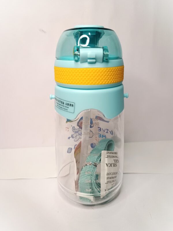 Cottagekart||Cute Kids Water Bottle with Astronaut Design – BPA Free, Leak-Proof, Sipper Bottle for School & Travel (Sky Blue, 600ml) - Image 3