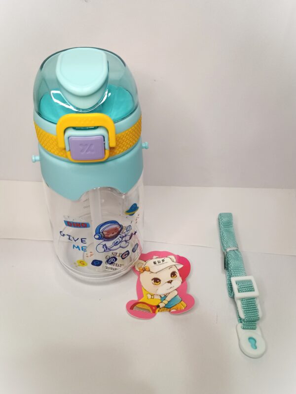 Cottagekart||Cute Kids Water Bottle with Astronaut Design – BPA Free, Leak-Proof, Sipper Bottle for School & Travel (Sky Blue, 600ml) - Image 5