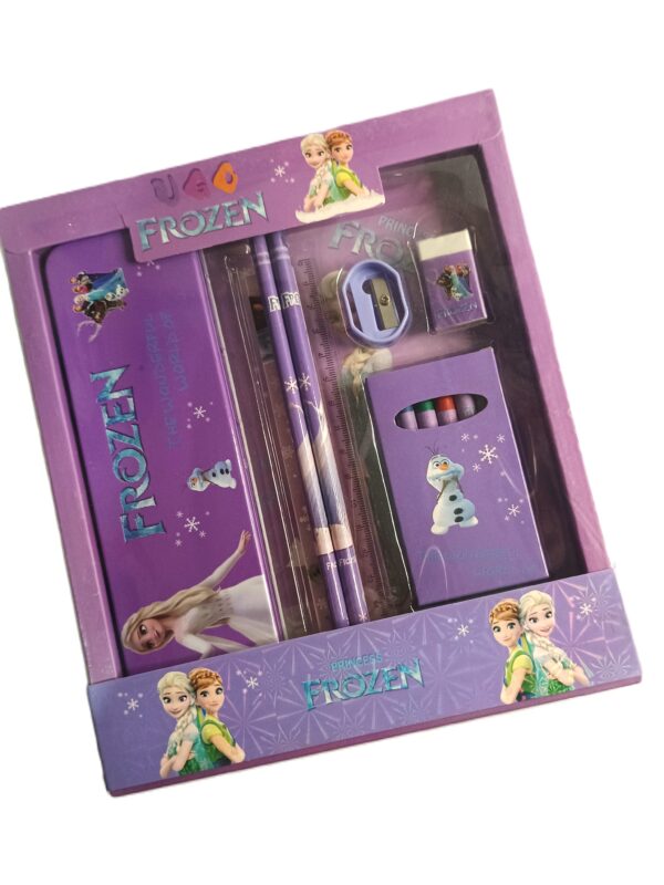 Cottagekart||Disney Frozen Stationery Set for Kids – Pencil Box, Crayons, Pencils, Scale, Eraser & Sharpener - Image 7