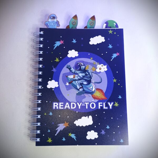 Cottagekart||Space Themed Notepad for Kids & Boys– Cute Spiral Diary, Stationery Gift for Boys, School & Personal Use - Image 2